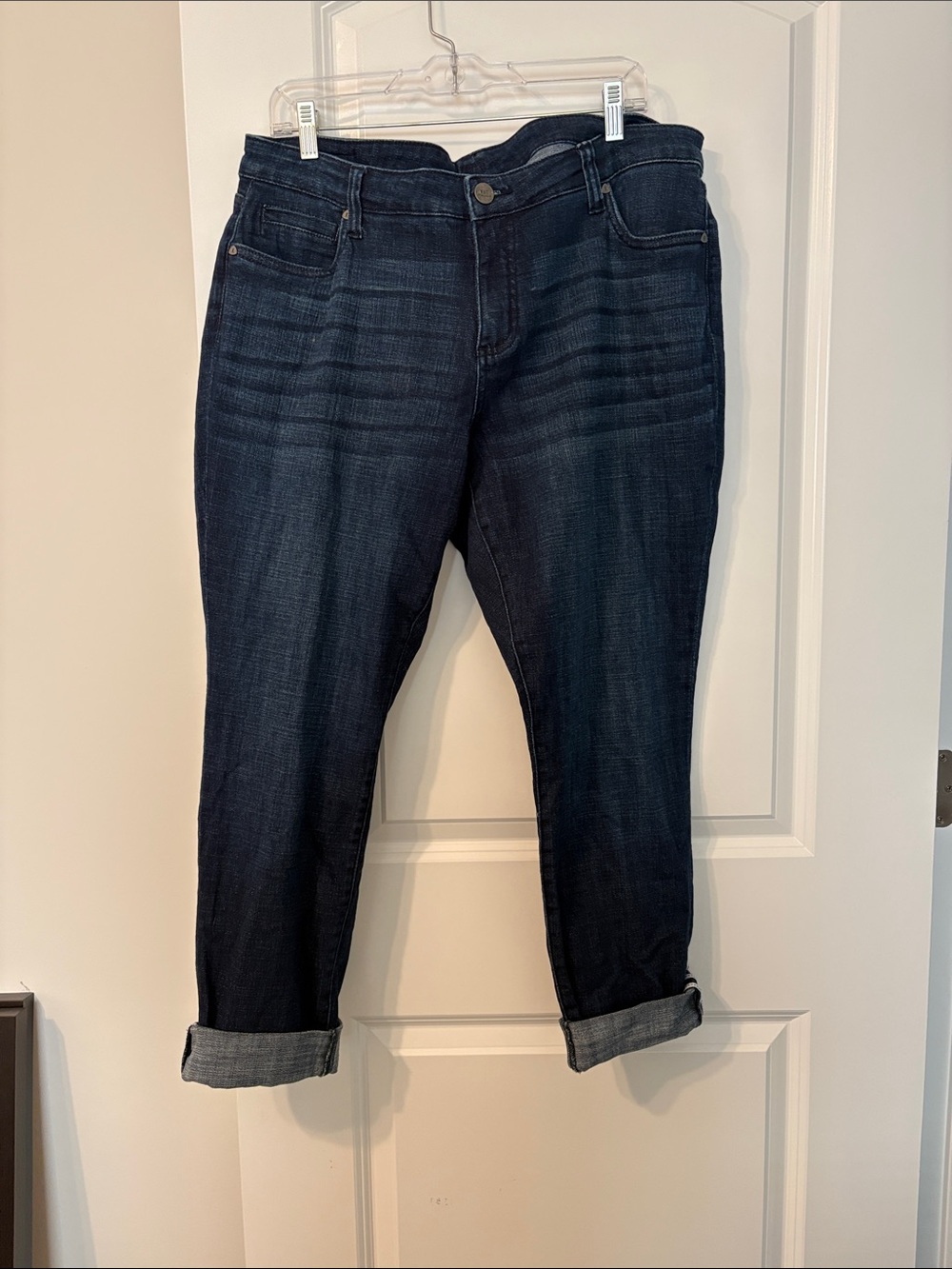 Kut from the Kloth Dark Blue Cropped Straight Jeans